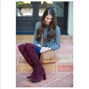 Halogen Noble Bordeaux Suede Boots
